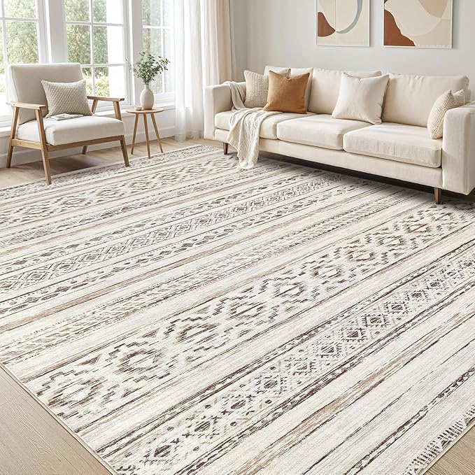 cotiled 6x9 Area Rugs Living Room Rug: Washable Boho Rugs by COTILED