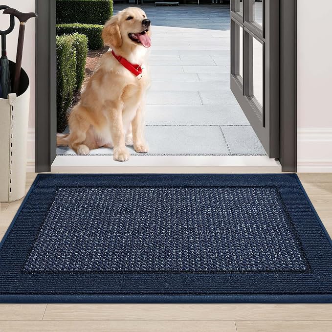 BEQHAUSE Indoor Door Mat 24" x 36", Dirt Trapper Door Mats Non-Slip Entryway by BEQHAUSE