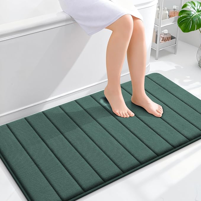OLANLY Memory Foam Bath Mat 44x24, Super Soft Absorbent Bathroom Rugs, Quick Dry by OLANLY