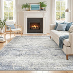 6x9 Area Rugs for Living Room, Soft Low Pile Indoor Washable Rugs for Bedroom by Restydon
