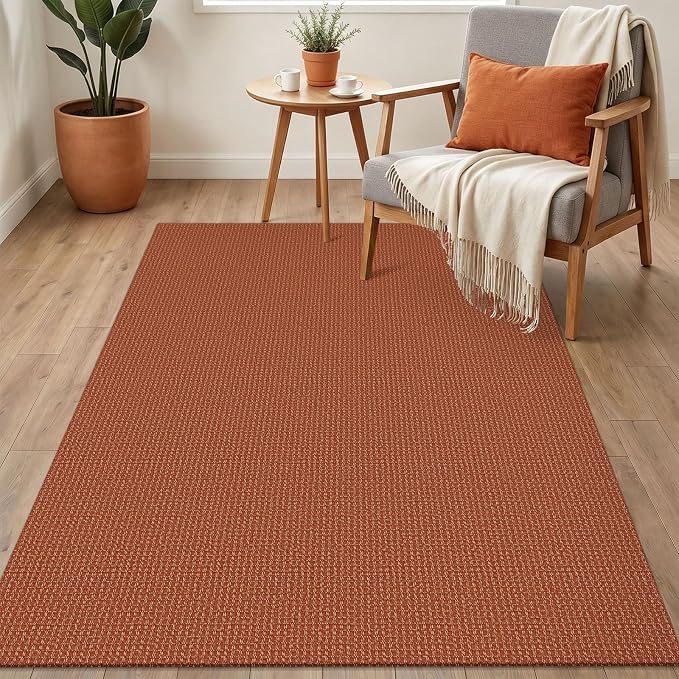 IOHOUZE Washable Area Rug 3x5 Non Slip Rubber Backed Woven Rugs - Image 8