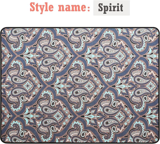 Heavy Duty Office Chair Mat for Carpet and Hardwood Floor Bohemian Desk Chair - Image 3