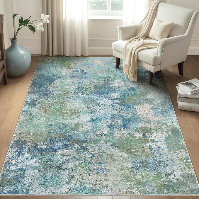 BEIMO Area Rugs 3x5 for Living Room Bedroom, Modern Abstract Machine Washable - Image 2