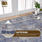 Washable Area Rug 4' x 6' Vintage Traditional Persian Mat - Image 5