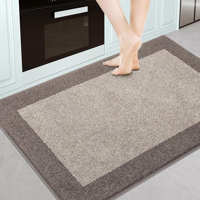Machine Washable Kitchen Rug 32" x 48", Non Slip Indoor Door Rug, Absorbent by Unknown