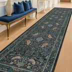 Vintage 3x12 Wide Hallway Runner Rug, Washable Extra Long Runner Rugs - Image 3