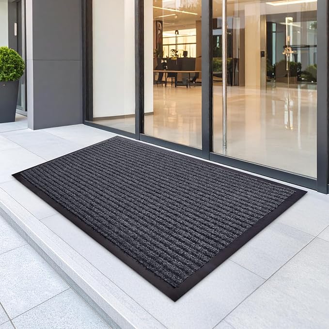 Large Door Mat 3' x 5' Grey, Heavy Duty Commercial Floor Mat, Industrial Floor - Image 5