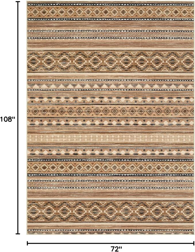 cotiled 6x9 Area Rugs Living Room Rug: Washable Boho Rugs - Image 2