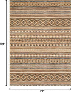 cotiled 6x9 Area Rugs Living Room Rug: Washable Boho Rugs - Image 2