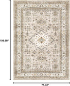 Vintage Living Room Area Rug 6x9 - Image 2