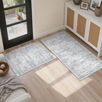 Washable Kitchen Rugs Sets of 2 Piece, Hallway Runner Rug Non-Slip - Image 4