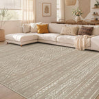 Nakagishi Area Rug Living Room Rugs: 7x9 Large Soft Machine Washable Boho by NakagishiAreaRug