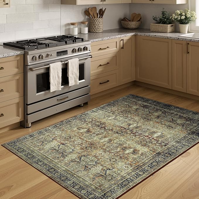 Lofus 3x5 Area Rug for Entryway, Washablee Soft Rugs for Bedroom, Living Room - Image 3