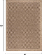 CAMILSON Easy Jute Rug 8x10, Indoor Outdoor Natural Color Fiber Area Rugs - Image 2