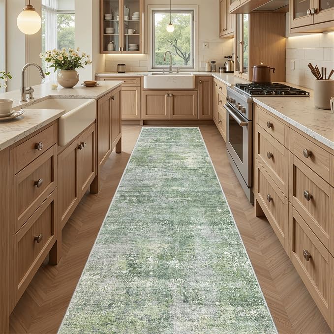 Soalmost Runner Rug 2x8 Washable Non-Slip Hallway Runner Rugs by Soalmost