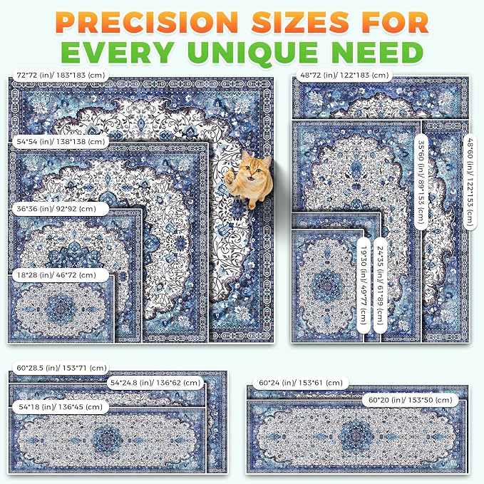 Hompet Cat Litter Mat 2 Pack, 19x30 Machine Washable Trapping Mats - Image 7