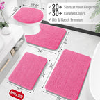 OLANLY Large Bathroom Rugs 44x32, Extra Soft Absorbent Chenille Bath Rugs - Image 2