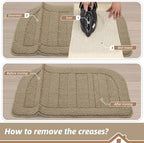 BEQHAUSE Kitchen Rugs Set of 2 Non-Slip Washable Kitchen Mats - Image 9