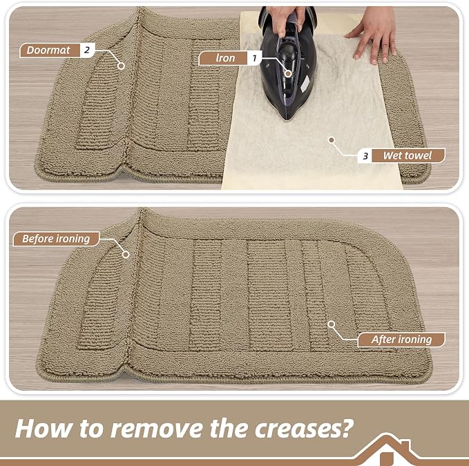 BEQHAUSE Kitchen Rugs Set of 2 Non-Slip Washable Kitchen Mats - Image 9