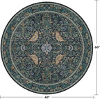 Washable 5ft Area Round Rug for Reading Corner - Image 2