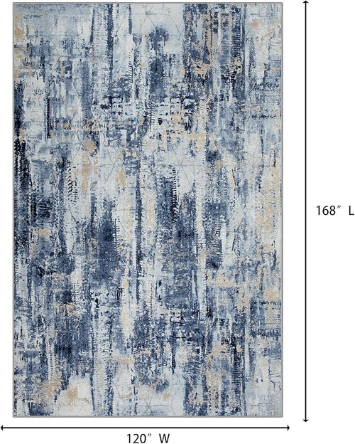 10x14 Area Rugs Washable Rug: Modern Abstract Living Room Rug Soft Anti-Skid - Image 2