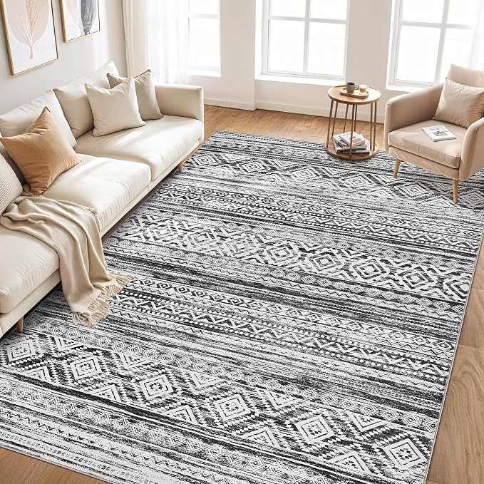 cotiled 10x12 Area Rugs Living Room Rug: Washable Boho Rugs - Image 6