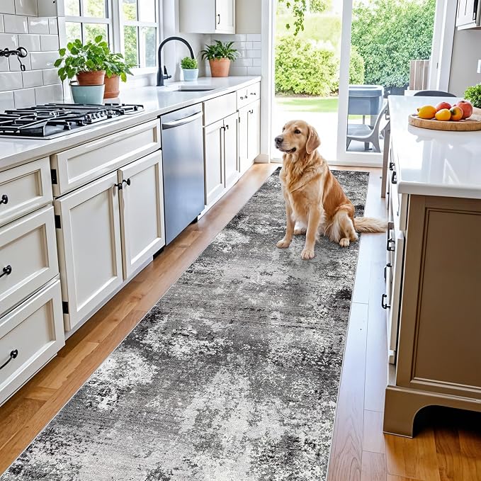3x15 Ft Long Hallway Runner Rug – Non-Slip Washable Kitchen Floor Rug by BYYVOORugsforYourHome