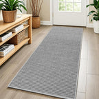 Faux Jute Hallway Runner Rug 2'x10', Washable & Non-Slip, No Odor. Farmhouse by Unknown