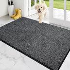 PURRUGS Dirt Trapping Door Mat 34" x 59", Non-Slip Machine Washable Entry Rug by PURRUGS