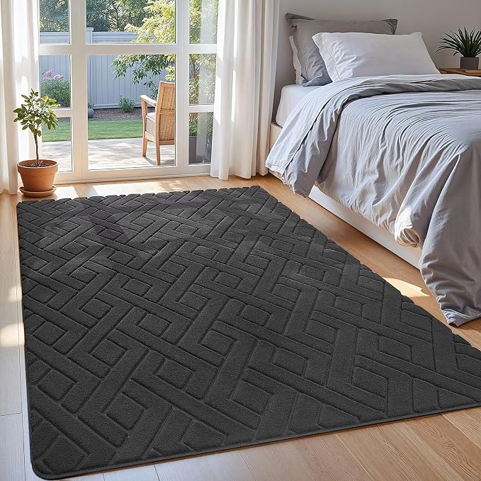 Macgace Ultra Soft Dark Grey Area Rug - Image 2