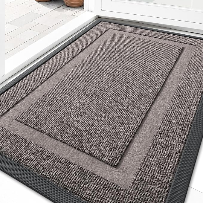 OLANLY Front Door Mat Indoor Outdoor Entrance, Waterproof All-Season, by OLANLY