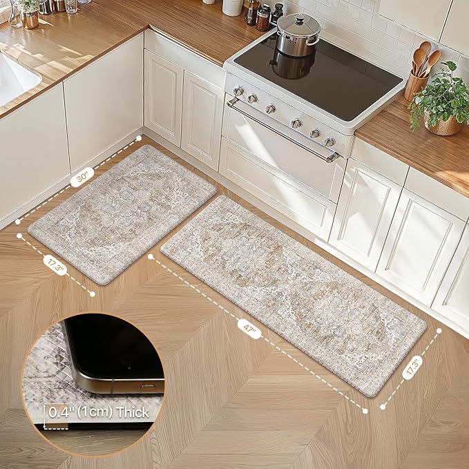 GENIMO Kitchen Mats for Floor, Waterproof Anti Fatigue Mat, Comfort Standing - Image 2