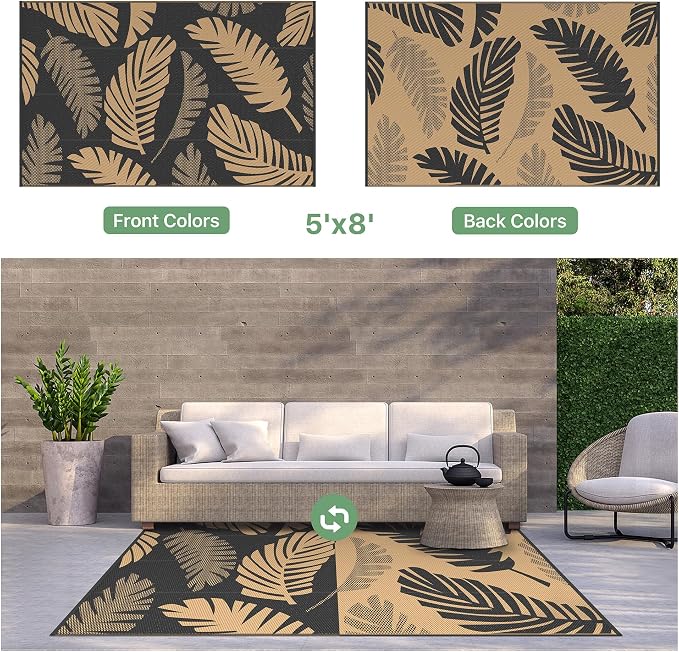 GENIMO Waterproof Outdoor Rug 5' x 8' - Image 7