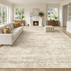 Soalmost 10x14 Area Rugs for Living Room, Non Slip Machine Washable Vintage Rugs - Image 2