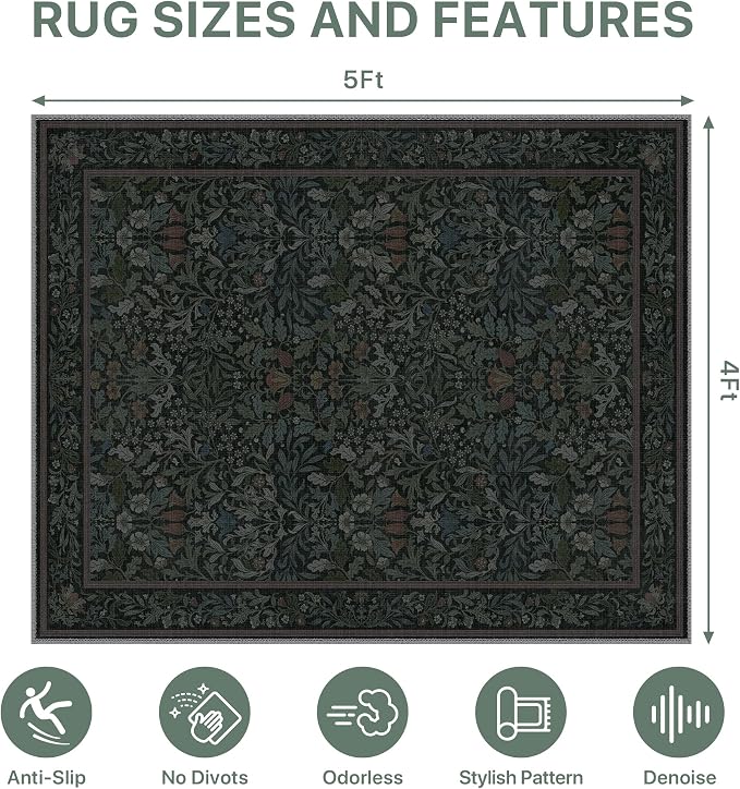 48"x60" Office Chair Mat for Hardwood Tile Floor, Under Desk Carpet Protector - Image 9