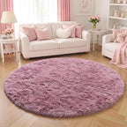 Amdrebio Blush Pink Circle Round Rug 5Ft - Image 5