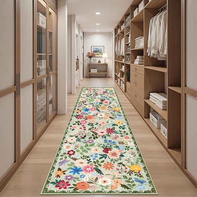 Runner Rug for Entryway: 3x10 Kitchen Rugs Non Slip Washable Ultra-Thin Soft - Image 5