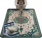 Hompet Cat Litter Mat 2 Pack, 48x60 Large Machine Washable Trapping Mats by Hompet