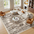 Washable 8x10 Area Rug for Living Room & Dining Room - Image 6
