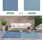 GENIMO Outdoor Rug for Patio Clearance, Reversible Plastic Straw Rugs for RV - Image 4