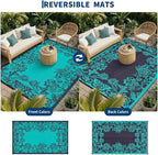 Garvee Outdoor Rugs 9' x 12’ Waterproof Reversible Mats, Large Area Plastic - Image 3
