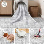 4x12 Runner Rug for Hallway, Low-Pile Wide Runner for Entryway, Long Washable - Image 8