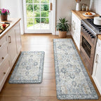GENIMO Kitchen Mats for Floor 2PCs, Washable Anti Fatigue Mat for Cushioned by GENIMO