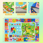 Maxsoft Kids Rug for Playroom, Educational 5x7 Play Mat for Classroom, Washable - Image 2