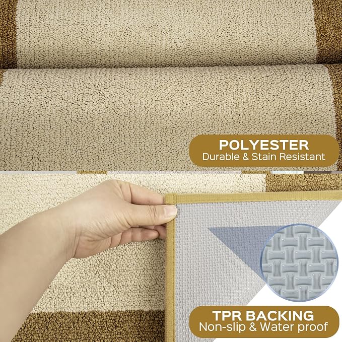 Machine Washable Runner Rugs Set of 2, Non Slip Kitchen Mats - Image 3