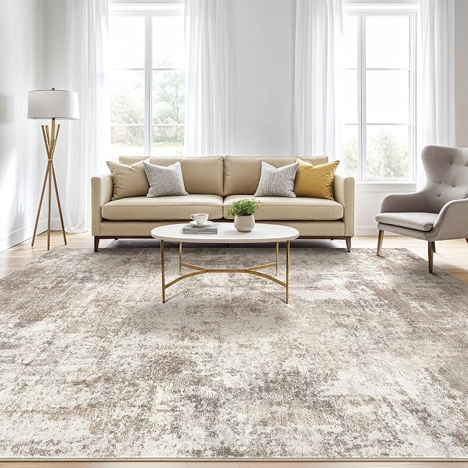 5x8 Area Rugs Living Room: Washable Large Abstract Soft Rug Stain Resistant - Image 5