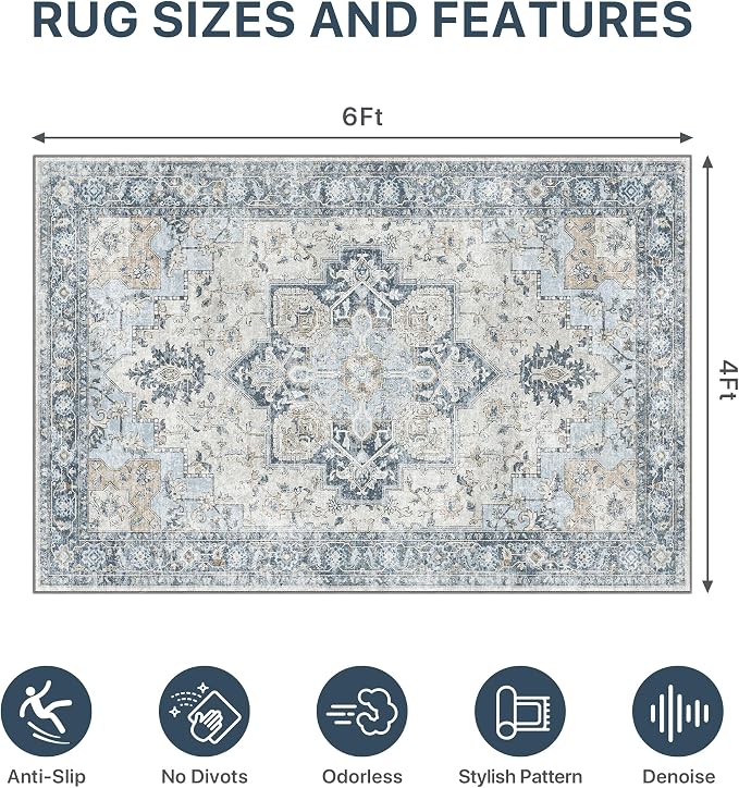 48"x72" Office Chair Mat for Hardwood Tile Floor, Under Desk Carpet Protector - Image 9