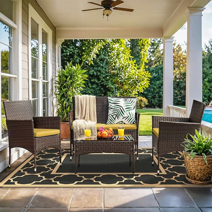 GENIMO 5' x 8' Outdoor Rug Waterproof - Image 7