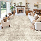 12x15 Area Rug for Living Room – Extra Large Modern Neutral Abstract Washable - Image 5