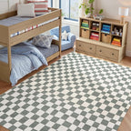 jinchan 8x10 Checkered Area Rugs by JINCHAN